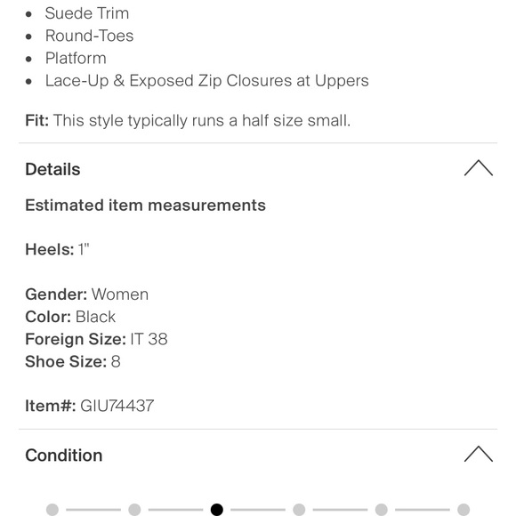 EUC-Giuseppe Zannoti sneakers. Black, gold and white with gold zipper size 8 - Picture 7 of 7